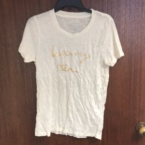 100% linen vintage J Crew t-shirt